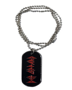 Def Leppard Dog Tag Necklace