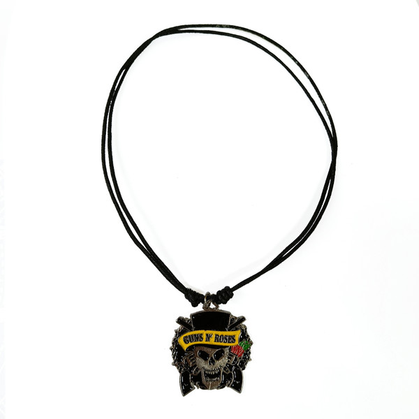 Guns N Roses - Skull Cord Necklace - Nuclear Waste