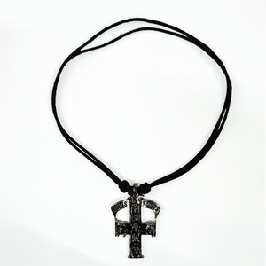 Guns N Roses - Cross Logo Cord Necklace