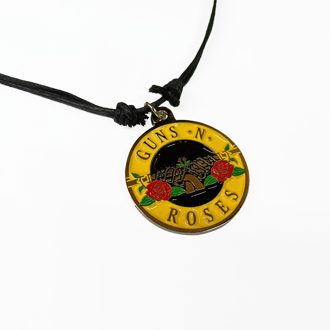 Guns N Roses - Circular Logo Cord Necklace - Nuclear Waste