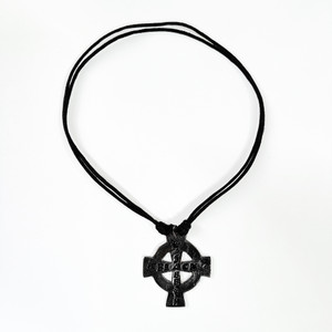 Black Sabbath Cross Cord Necklace