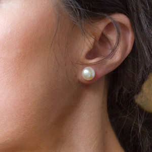 Classic Single Pearl Earrings