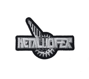 Metalucifer - Grey Logo 4x2" Embroidered Patch
