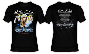 Billie Eillish  The World  TOUR * T-shirt *MEDIUM*