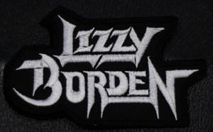 Lizzy Borden - White Logo 5x3.5" Embroidered Patch