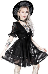 Lace Mesh Dolly A-Line Skirt Dress