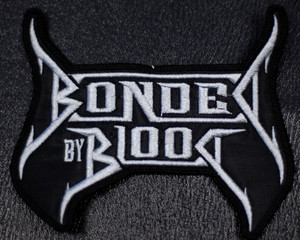 Bonded by Blood - Grey Logo 4x3" Embroidered Patch