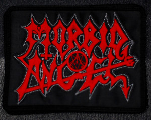 Morbid Angel Red Logo 5x4" Embroidered Patch