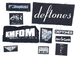 9 Patch Lot - Deftones, KMFDM, Alice In Chains  + More!