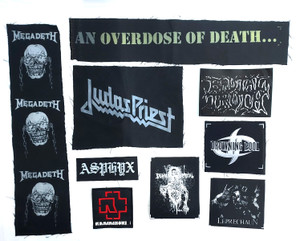 9 Patch Lot - Judas Priest,  Megadeth, Rammstein + More!