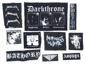 10 Patch Lot - Darkthrone, Burzum, Bathory + More!