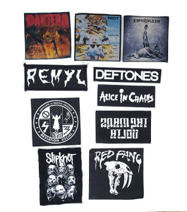 10 Patch Lot - Pantera, Riot, Deftones, Slipknot + More!