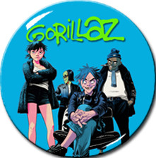Gorillaz - Band 1" Pin