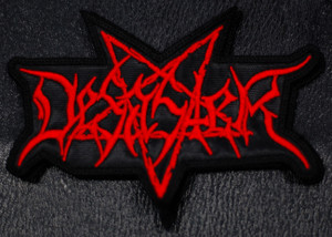 Desaster Red Logo 4.5x4" Embroidered Patch