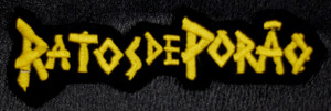 Ratos de Porao - Yellow Logo 4.5x1.5" Embroidered Patch