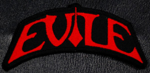 Evile - Red Logo 4.5x3" Embroidered Patch
