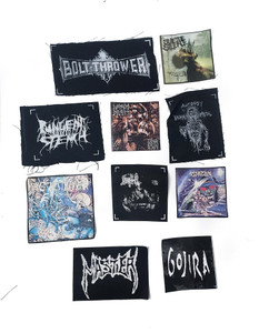 10 Piece Patch Lot Autopsy, Suicide Silence, Gojira + More