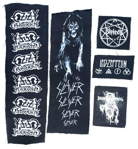 5 Patch Lot - Slayer, Slipknot, Ozzy + More!