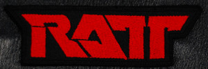 Ratt - Red Logo 4x1.5" Embroidered Patch