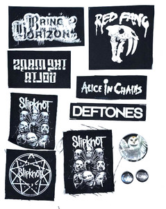 8 Patch Lot - Red Fang, Deftones, Slipknot + More!