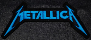 Metallica Blue Classic Logo 4x2" Embroidered Patch