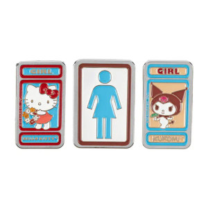 Girl Skateboards Hello Kitty/Kuromi Enamel Pin Badge (Set of 3)