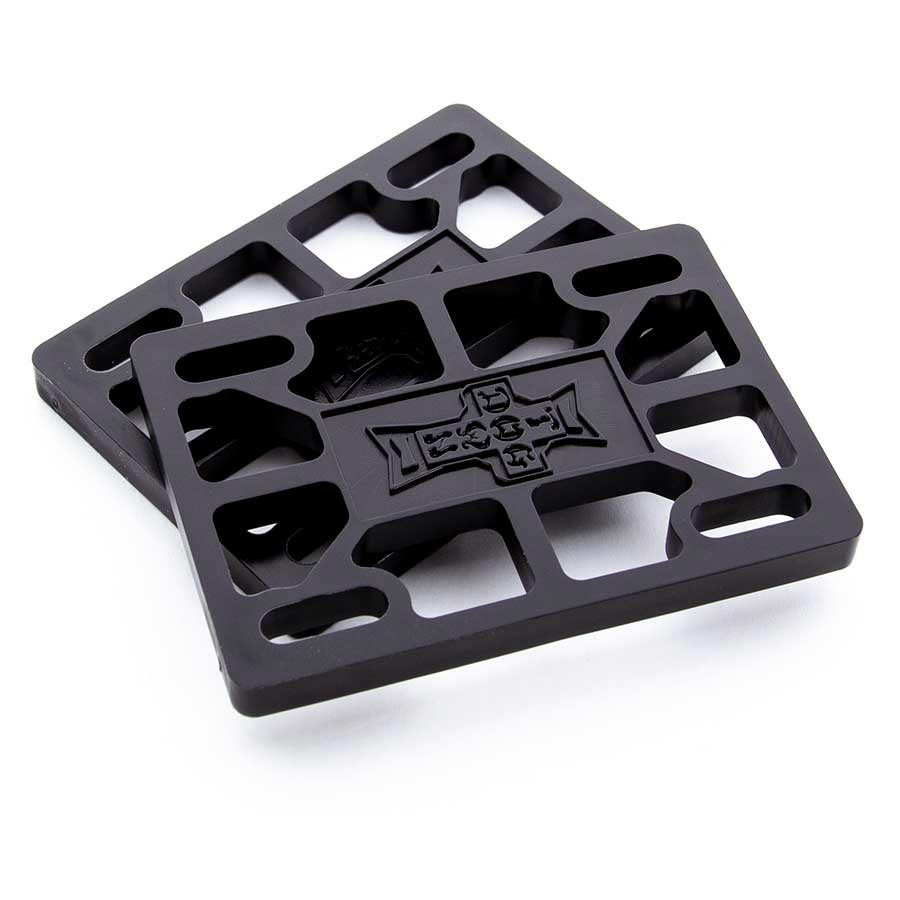 Dogtown Skateboard Black 1/2" Risers for Old School Skateboards