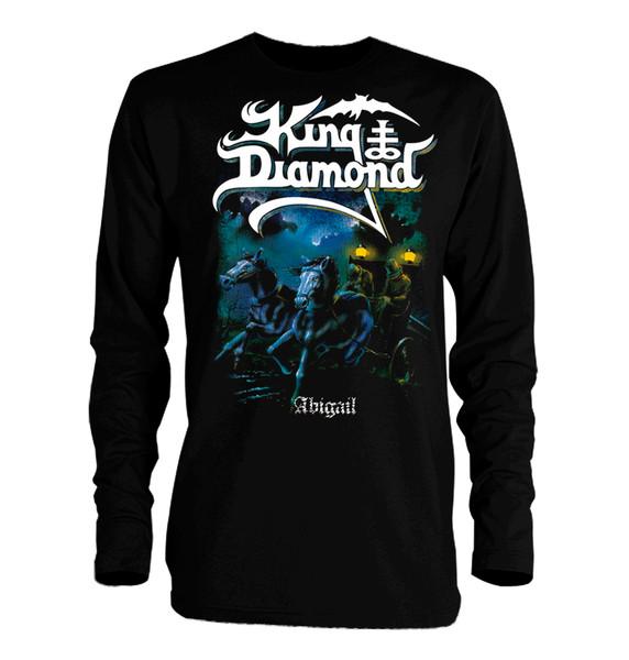 KING DIAMOND ABIGAIL/'87 MERCYFUL FATE NEW SHORT LONG SLEEVE BLACK T-SHIRT