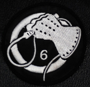 Death In June Glove 3x3" White Embroidered Patch