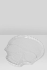 White Cranium Skull Platter