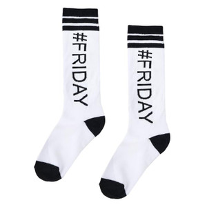 TGIF! #Friday White Calf Socks