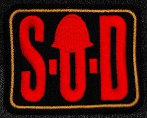 S.O.D. - Logo 4x3" Embroidered Patch