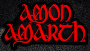 Amon Amarth - Red Logo 3x1.5" Embroidered Patch
