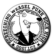 Screeching Weasel - Punk Rock High 2.25" Pin