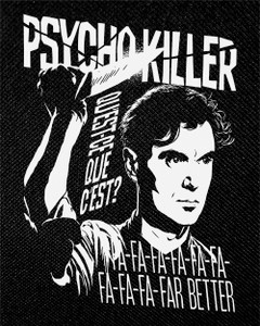 Talking Heads - Psycho Killer 4x5" Printed Patch