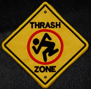 D.R.I. Thrash Zone 3.5x3.5" Embroidered Patch