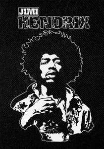 Jimi Hendrix 3.6x5" Printed Patch
