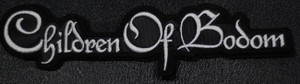 Children of Bodom - White Logo 6x1.5" Embroidered Patch