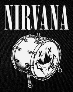 Nirvana - Bass Drum 4x5" Printed Patch