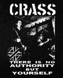 Crass - No Authority 4x5" Printed Patch