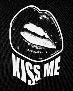 Kiss Me 4x5" Printed Patch