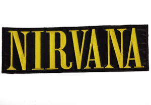 Nirvana - Yellow Logo 10" Embroidered BackPatch