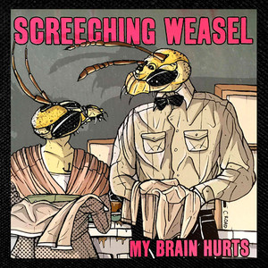 Screeching Weasel - My Brain Hurts 4x4" Color Patch