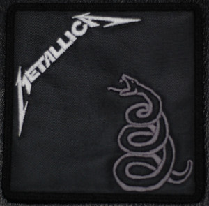 Metallica Black Album 4x4" Embroidered Patch