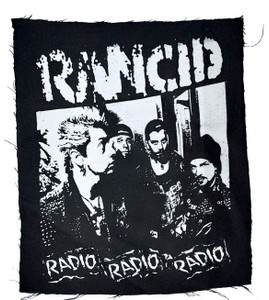 Rancid - Radio Radio Radio B&W Test Print Backpatch