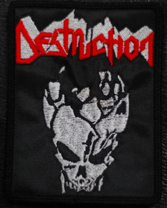 Destruction Skull 3x4.5" Embroidered Patch