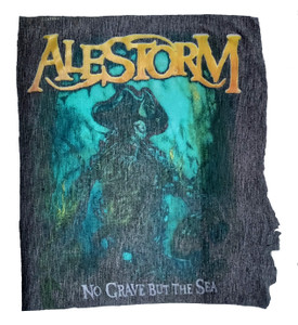 Alestorm - No Grave But the Sea Grey Test Print Backpatch