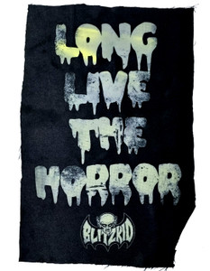 Blitzkid - Long Live the Horror Yellow Test Print Backpatch