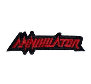 Annihilator - Red Logo 5.5x2" Embroidered Patch