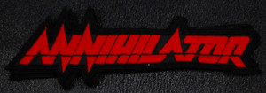 Annihilator Red Logo 5.5x2" Embroidered Patch